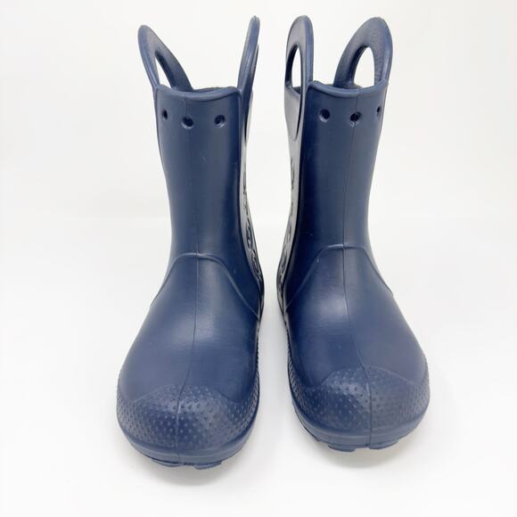 Crocs Kids Handle It Navy Blue Rain Boots size 1 - Picture 2 of 6